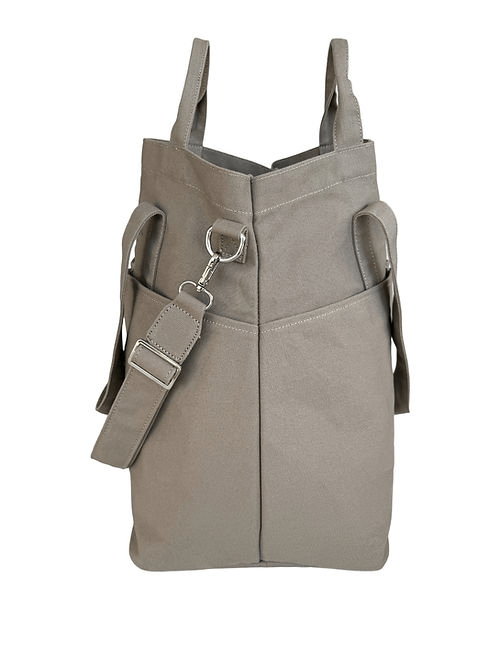 Light Brown Tundra Twilight organizer bag with Helen & Kristian logo