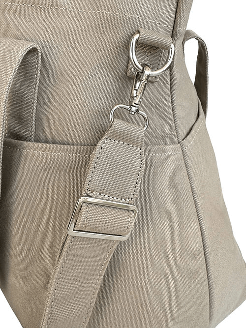 Light Brown Tundra Twilight organizer bag with Helen & Kristian logo
