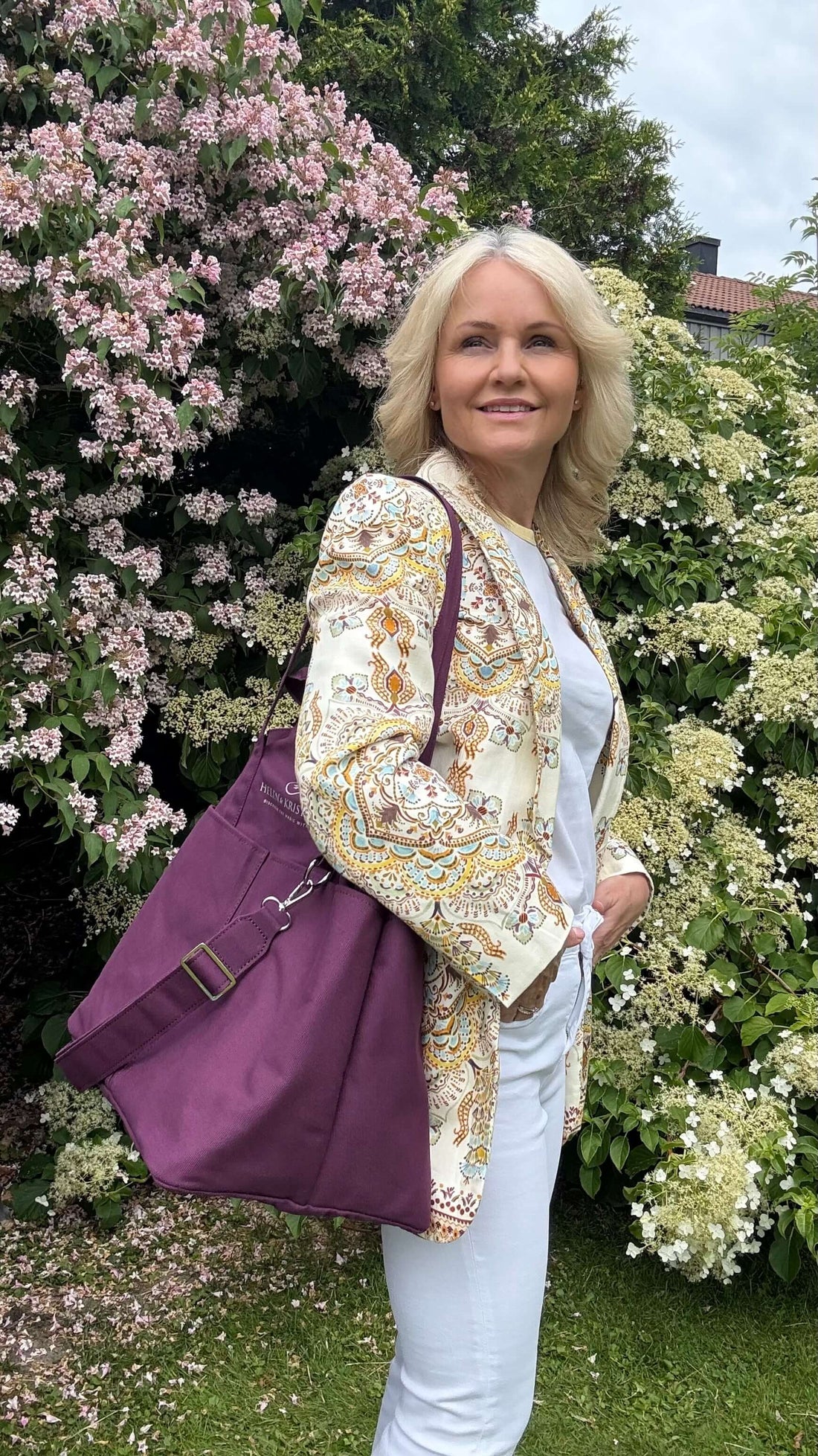 Organizer Dusky Plum jobbveske. Perfekt også som reiseveske - Helen & Kristian