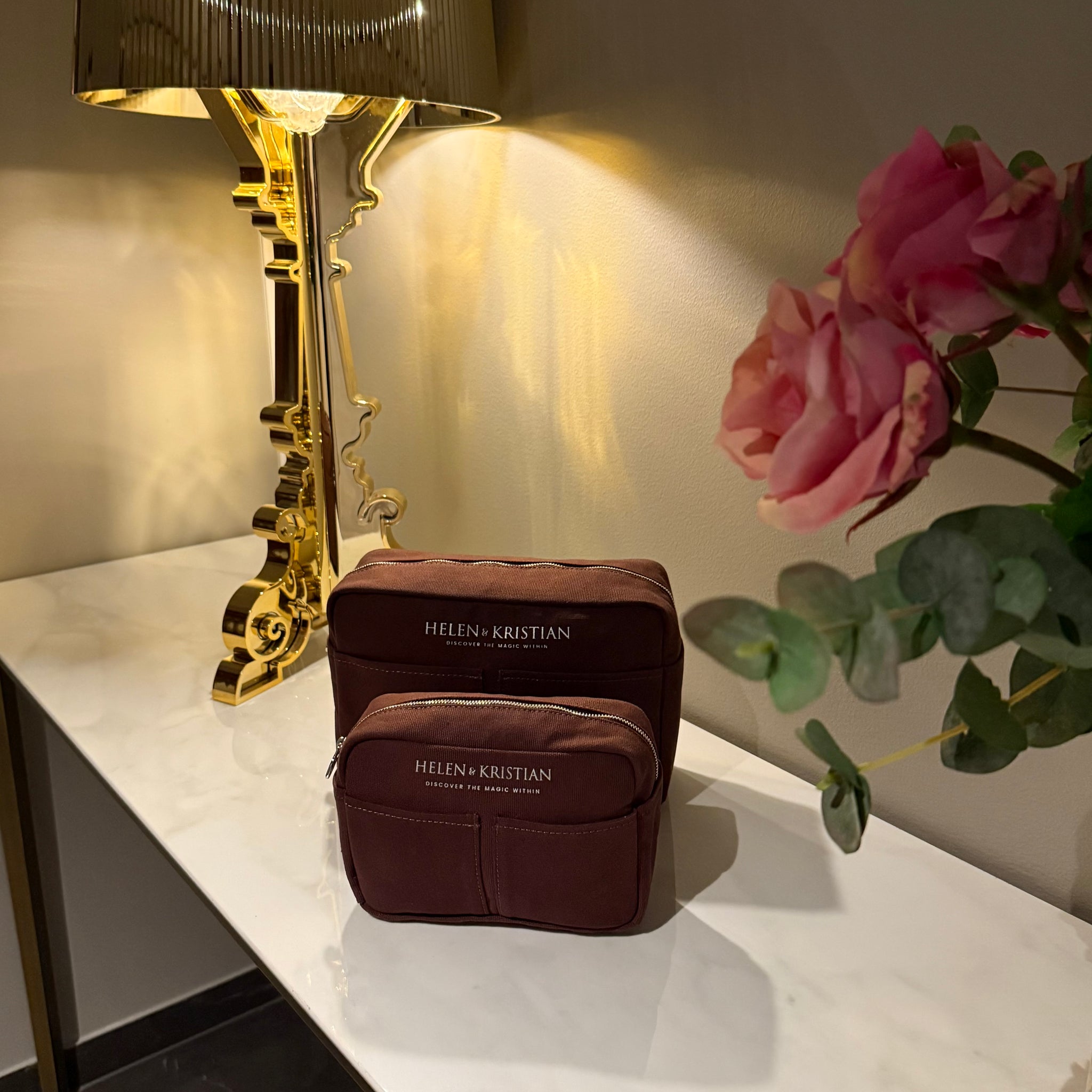 Nesty - Large Toiletry Bag - Roasted Chestnut