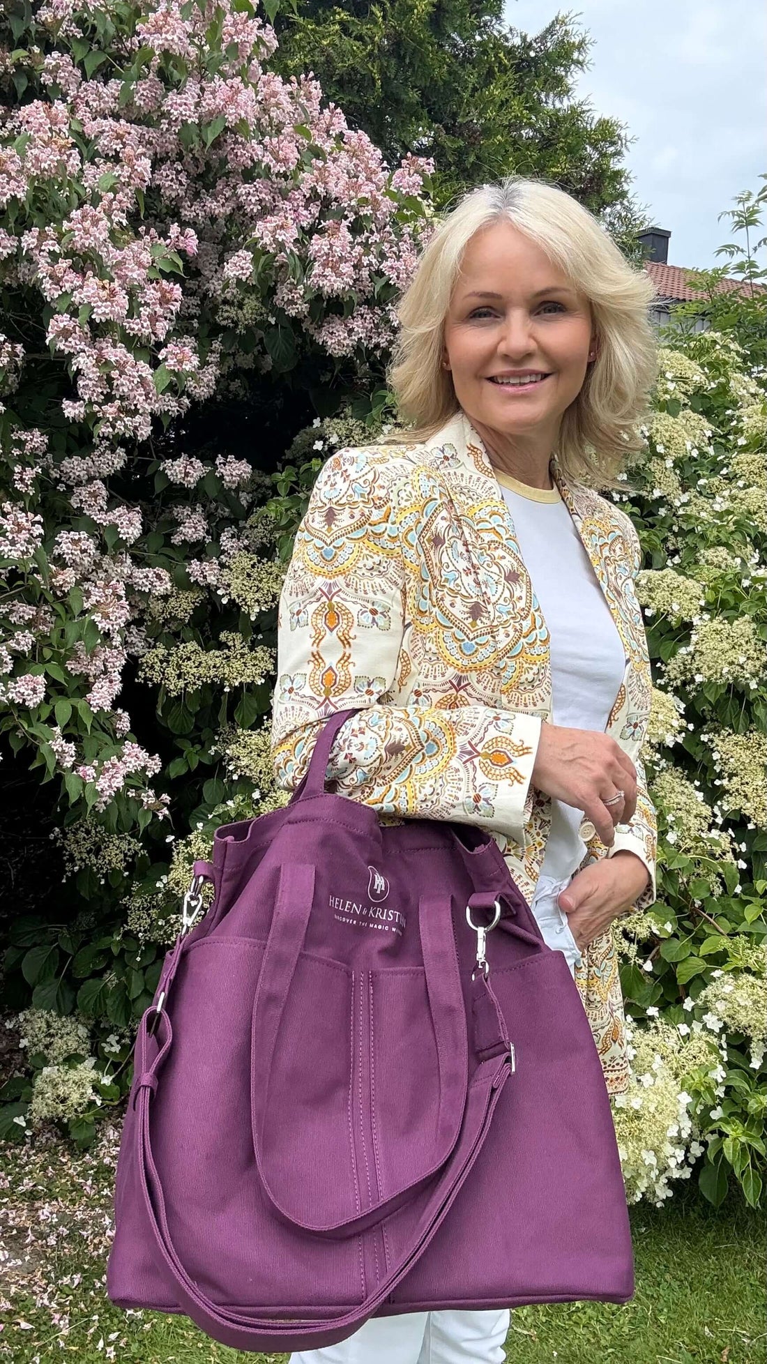 Organizer Dusky Plum jobbveske. Perfekt også som reiseveske - Helen & Kristian