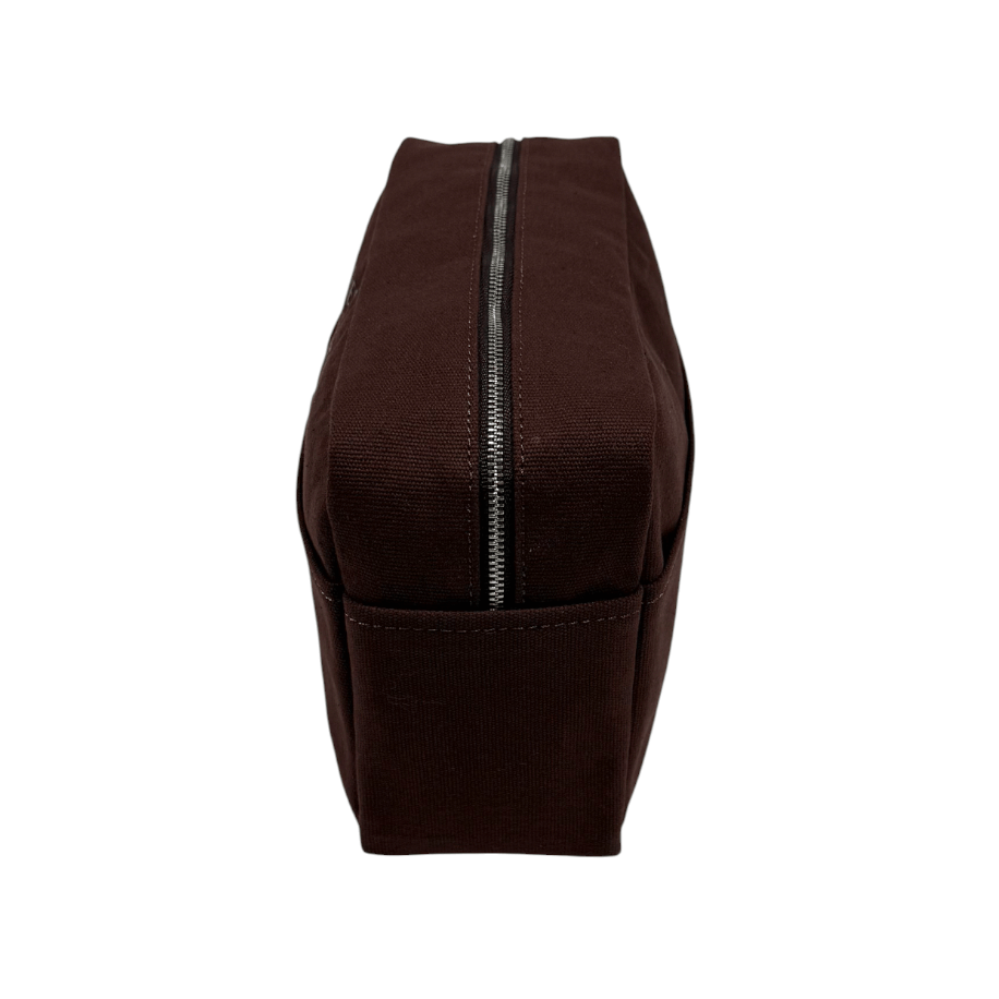Brown Toiletry Bag from Helen & Kristian on a white background
