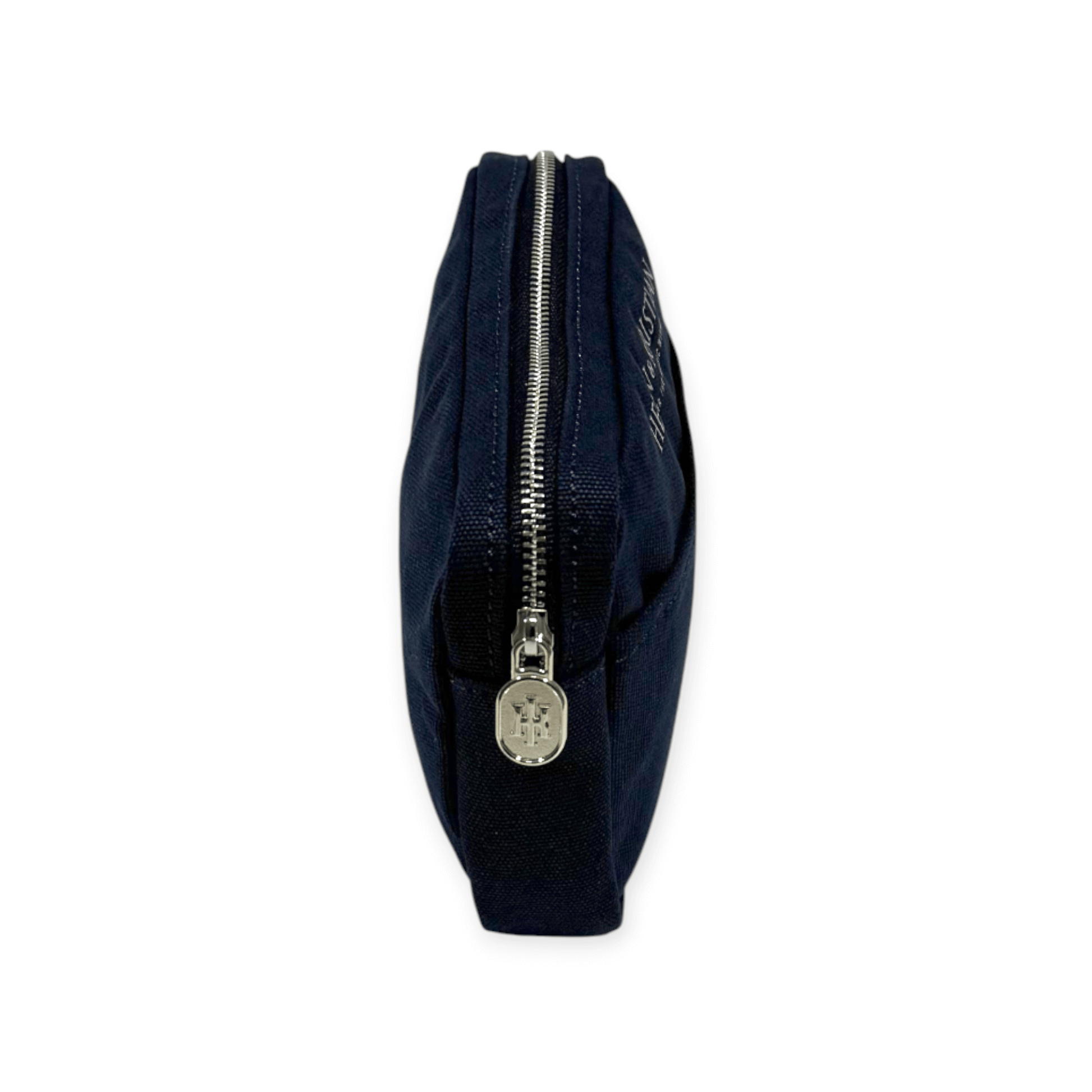 Side view of Nipsy - Clutch - Blueberry Mist with zipper, perfect for organizing small items.
