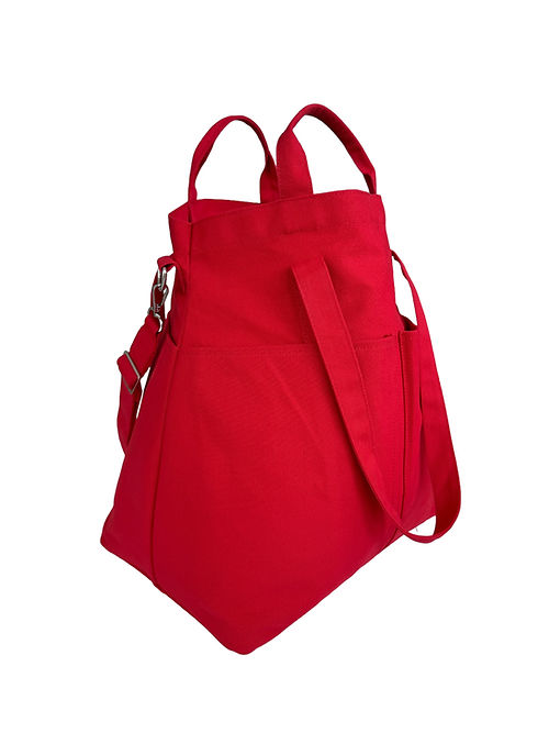 Red Aurora Flame organizer bag with Helen & Kristian logo