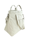 Organizer Frost Whisper bag with multiple pockets, showcasing soft muted tones inspired by mystical Norwegian peatlands.