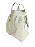 Organizer Frost Whisper bag with multiple pockets, showcasing soft muted tones inspired by mystical Norwegian peatlands.