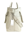 Organizer Frost Whisper bag with multiple pockets, showcasing soft muted tones inspired by mystical Norwegian peatlands.