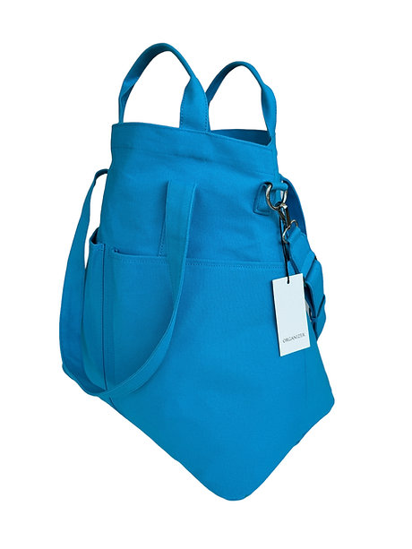 Ice Blue Organizer Nordic Wave bag with multiple straps and a sleek design suitable for carrying essentials.