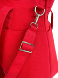 Red Aurora Flame organizer bag with Helen & Kristian logo